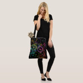 Tasche mit schwarzem Fahrrad mit farbigen Fahrräde (Am Model)