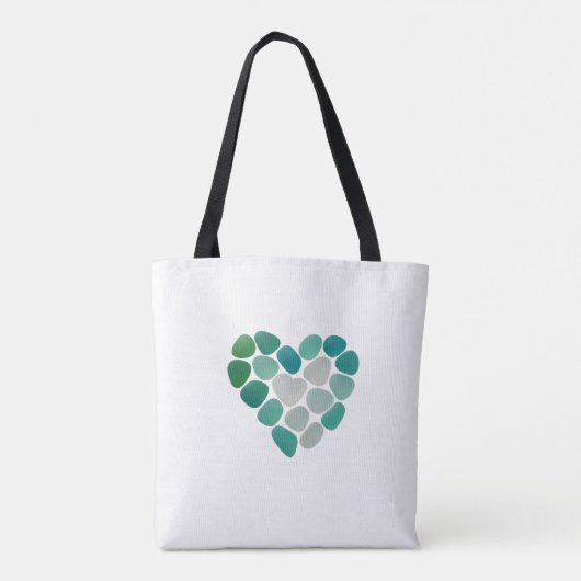 Tasche mit Seeglas-Design (Rückseite)