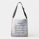 Tasche mit sentimentalem Muttertagsvers. (Vorderseite)