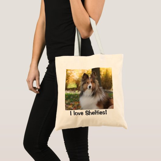 Tasche mit Sheltie Foto (Vorderseite (Produkt))