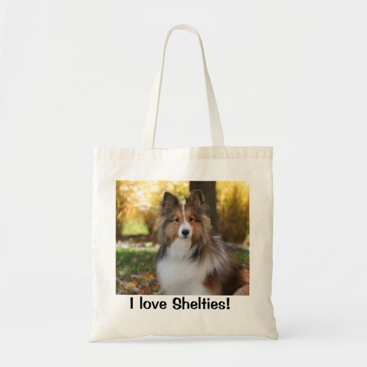 Tasche mit Sheltie Foto (Vorne)