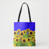 Tasche mit Sonnenblumen (Vorderseite)