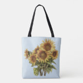 Tasche mit Sonnenblumen (Rückseite)