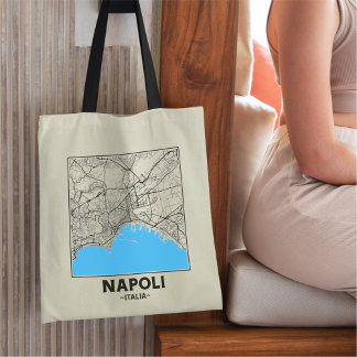 Tasche mit Stadtplan von Neapel, Italien