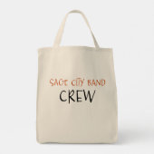 Tasche mit Stage Plot der Sage City Band (Rückseite)
