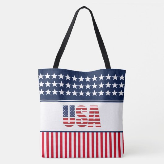 Tasche mit Stars und Streifen (Rückseite)