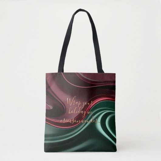 Tasche mit stilvollem abstraktem Grafikdruck (Vorderseite)