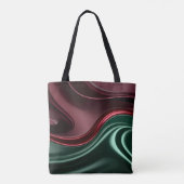 Tasche mit stilvollem abstraktem Grafikdruck (Rückseite)