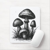 Tasche mit tintenzeichnendem Pilzcluster Mousepad (Mit Mouse)