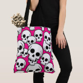 Tasche mit Totenkopfmuster Rosa (Von Nahem)