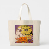 Tasche mit Trick-oder-Leckerei - "Vorsicht: Kann b (Rückseite)