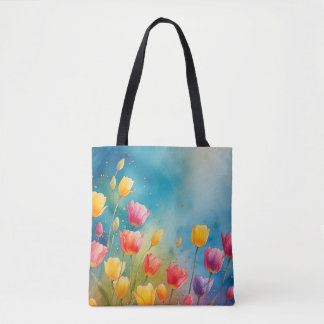 Tasche mit Tulpen