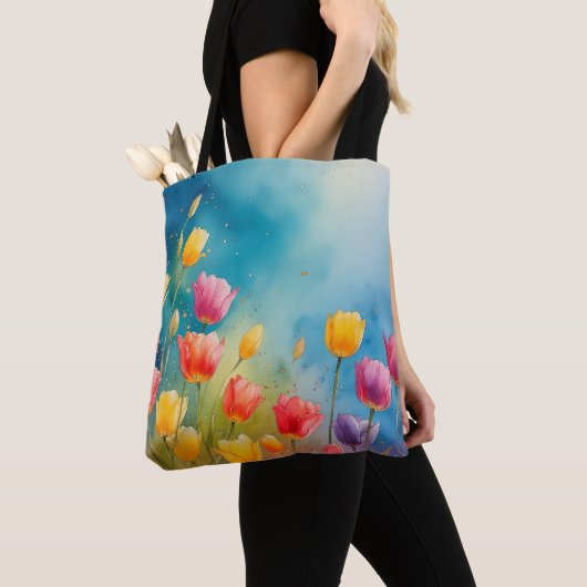 Tasche mit Tulpen (Von Nahem)
