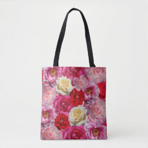 Tasche mit vielen Rosen