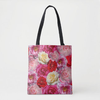 Tasche mit vielen Rosen
