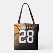 Tasche mit Vintage-Basketball-Design (Rückseite)