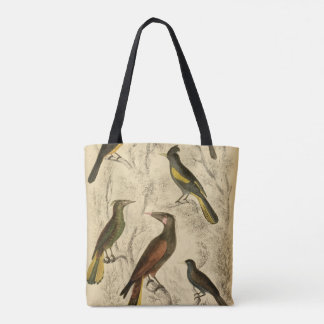 Tasche mit Vögeln aus Mittel- und Südamerika