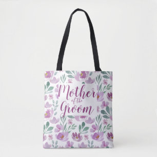 Tasche mit Wasserfarben-Blumenmuster der rosa Pfin