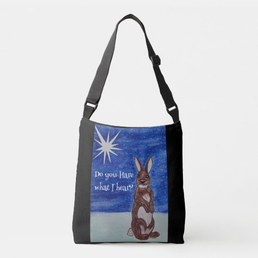 Tasche mit Weihnachtsbunny und Stern (Vorderseite)