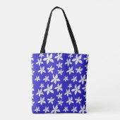 Tasche mit weißem Blumenmotiv (Rückseite)