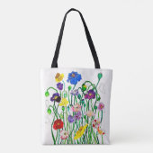Tasche mit wilden Mohnblumen (Rückseite)