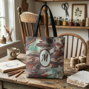 Tasche mit wirbelnden Südwestfedern