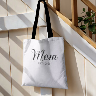 Tasche 'Mom Established New Mom Gift Tote Bag'
