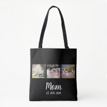 Tasche 'Mom Established Script Black 3 Photo Tote 