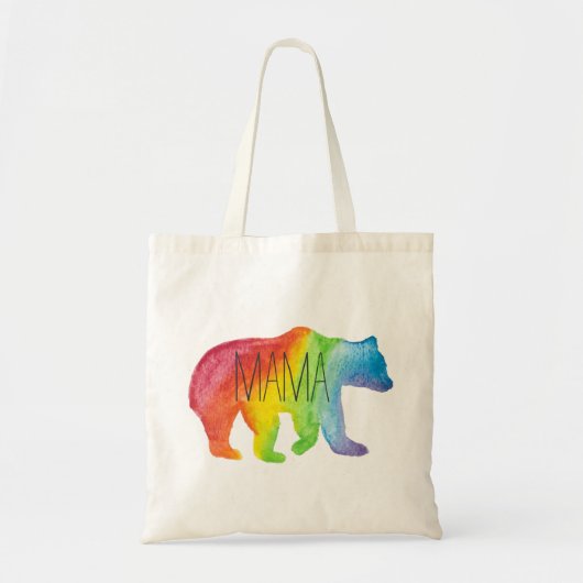 Tasche Mutter-Bear Watercolor Family Pride (Vorne)