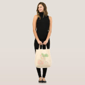 Tasche 'Nur gute Vibes' | Positive Botschaft für j (Vorderseite (Model))