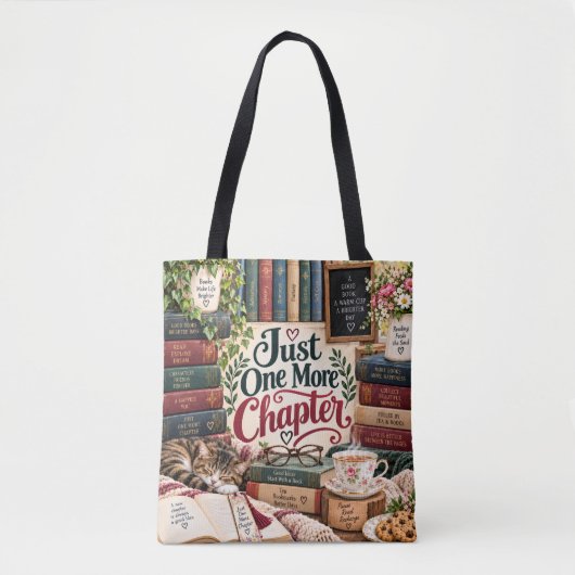 Tasche 'Nur noch ein Kapitel' (Vorderseite)