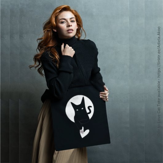 Tasche - Ode an die Liebe Katze von Poet Adiela Ak