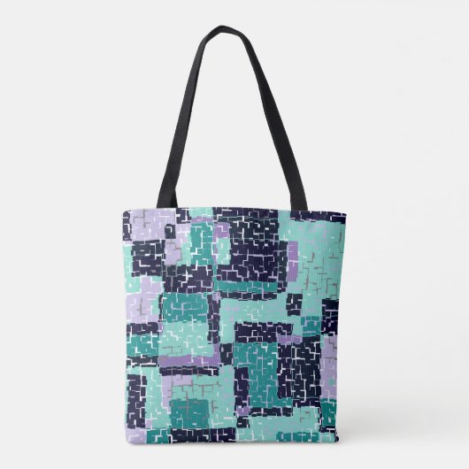 Tasche oder Karosseriebeutel mit grün und Lila (Rückseite)