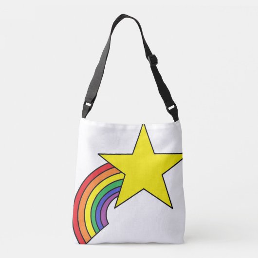 Tasche oder Karosseriebeutel mit Regenbogen und St (Rückseite)