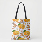 Tasche, Orangen Obst Fee Kerzen Auto Tasche (Vorderseite)