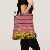 Tasche personalisierter Name mit rustikalem Holz u (Von Nahem)