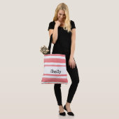 TASCHE personalisierter WASSERFARBSTRIPEN (Am Model)