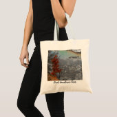 Tasche "Post tenebras lux" mit Herbstlandschaft (Vorderseite (Produkt))