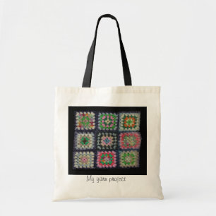 Tasche - quadratischer Afghane der Oma
