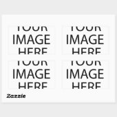 Tasche Rechteckiger Aufkleber (Blatt)