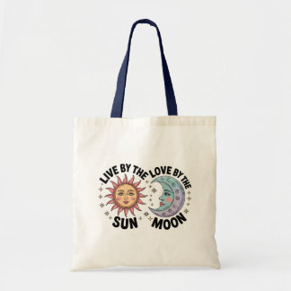 Tasche Retro-Tote "Lebe nach der Sonne, liebe nach