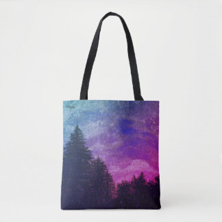 Tasche - Rosa "Golden Sunset Pines" von All Joy Ar
