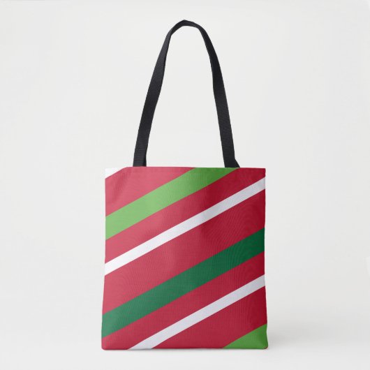 Tasche Rot und Grüner Streifen (Vorderseite)