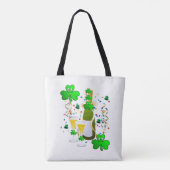 Tasche Saint Patrick's Day Kleeblatt Wein (Rückseite)