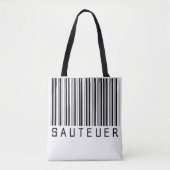 Tasche "SAUTEUER" Barcode Schwarz (Vorderseite)