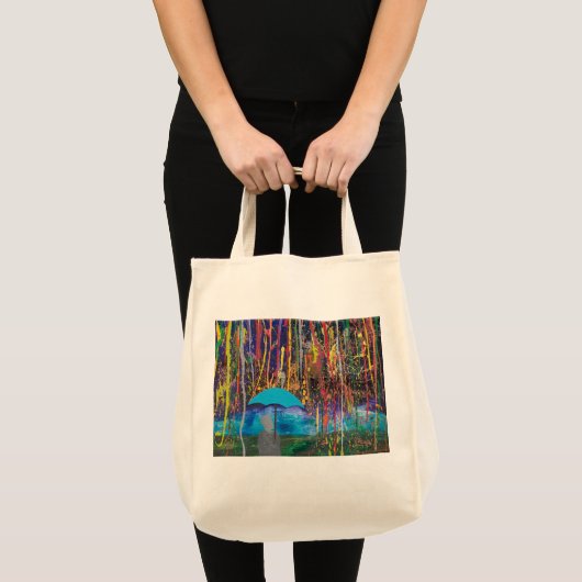 Tasche Shopping Bag mit Original Art Print (Vorderseite (Produkt))