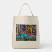 Tasche Shopping Bag mit Original Art Print (Rückseite)