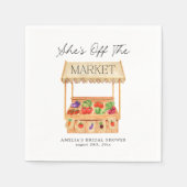 Tasche "Sie ist vom Markt" Serviette (Vorderseite)