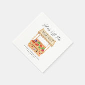 Tasche "Sie ist vom Markt" Serviette (Ecke)