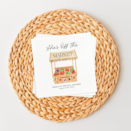 Tasche "Sie ist vom Markt" Serviette